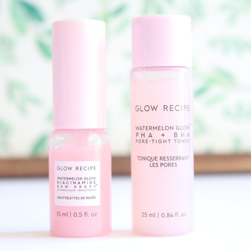 Glow Recipe | Watermelon Glow Niacinamide Dew Drops & Pore-Tight Toner Mini